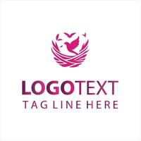 The Happy Nest Logo Design vector