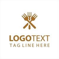Forkly fork logo vector