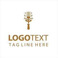 Forked Path fork logo vector