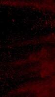 Vertical View of Red Color Powder Explosion video