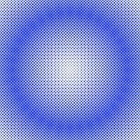 A blue halftone background with a circular pattern vector
