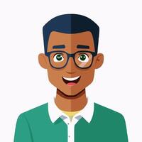 developer with exaggerated emotions vector