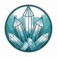 Cache memory crystals vector