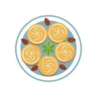 a Maamoul cookies with dates vector