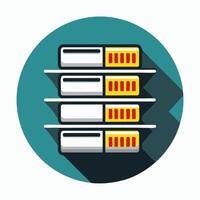 Queue line of data packets vector