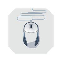 Mouse trailing code lines vector