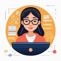 A developer working on an open-source project vector