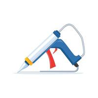 caulking gun applying sealant vector
