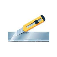 file smoothing the edge of a metal piece vector