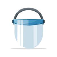 face shield with an adjustable headband vector
