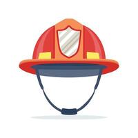 firefighter helmet with a reflective stripe vector