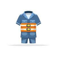 reflective belt wrapped around a uniform vector