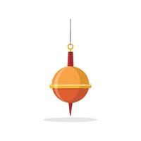 plumb bob hanging from a string vector