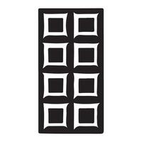 Chocolate bar square shapes drawing illustration clip art design vector