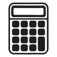 Simple calculator illustration for financial planning and calculation needs vector