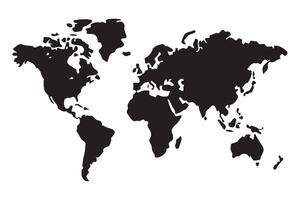Detailed World Map Image For Travel and Education Purposes vector