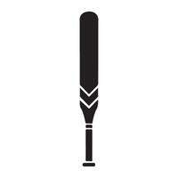 Silhouette Baseball Bat Illustration Sporting Equipment Simple Design vector