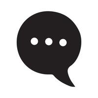 Silhouette Speech Bubble with Dots Design Communication Elements vector