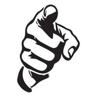 Pointing Finger Illustration for Direction and Guidance Designs vector