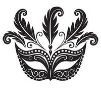 Ornate Masquerade Mask Image for Parties and Events vector