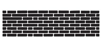 Brick wall pattern silhouette graphic construction architecture background vector