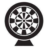 Dartboard Silhouette Illustration Design for Target Practice Game vector