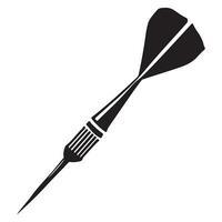 Dart Silhouette Illustration Icon Design for Game and Target vector