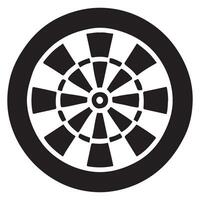 Dartboard Silhouette Illustration Target Game Accuracy Design vector