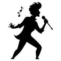 Expressive Musician Pouring Heart into Every Note vector