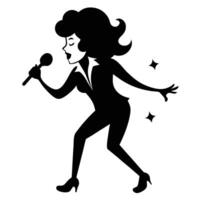 Rocking the Stage with a Powerful Vocal Performance vector