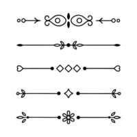 Customizable Line Dividers for Professional Use vector