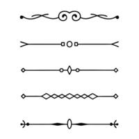 Symmetrical Line Divider Set for Balanced Compositions vector