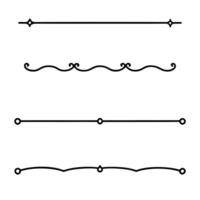 Decorative Borders and Line Dividers for Elegant Layouts vector