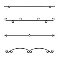 Thin and Bold Line Dividers for Modern Aesthetics vector