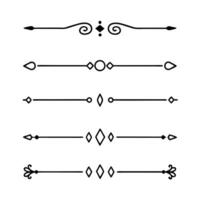 Minimal Line Divider Set for Sleek and Simple Styles vector