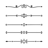Classic and Timeless Line Dividers for Elegant Borders vector