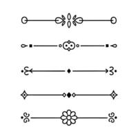 Flourish Line Dividers for Luxurious and Fancy Designs vector