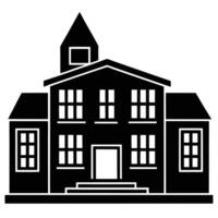 Sleek and Modern Building Line Art Silhouette vector