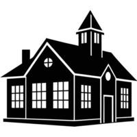 Dynamic Building Line Art Silhouette Graphics vector