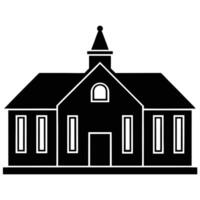 Bold and Striking Building Line Art Silhouette vector