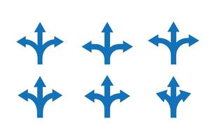 Navigation direction arrow symbols vector