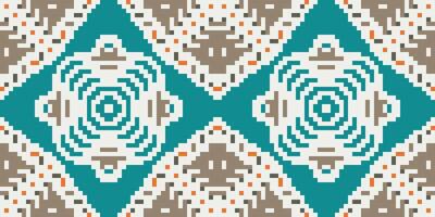 Sarong Traditional Log Cabin Quilt Patternfolk Embroidery, Aztec Geometric Ornament Print. Design for Carpet, Wallpaper, Clothing, Wrapping, Fabric vector