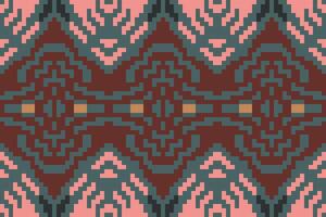 Square Geometrical Patternfolk Embroidery, Aztec Geometric Ornament Print. Design for Carpet, Wallpaper, Clothing, Wrapping, Fabric vector