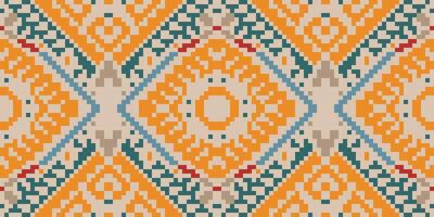Squares Geometric Patterns Examplesfolk Embroidery, Aztec Geometric Ornament Print. Design for Carpet, Wallpaper, Clothing, Wrapping, Fabric vector