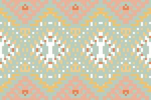 Pillow Seamless Abstract Geometric Patternfolk Embroidery, Aztec Geometric Ornament Print. Design for Carpet, Wallpaper, Clothing, Wrapping, Fabric vector