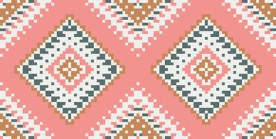 Moroccan Abstract Geometric Pattern Backgroundfolk Embroidery, Aztec Geometric Ornament Print. Design for Carpet, Wallpaper, Clothing, Wrapping, Fabric vector