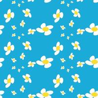 Blossom Daisy Flower Pattern. Modern Charming Daisy Pattern on a Serene Background Creates a Cheerful vector