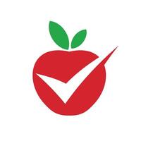 Red Quality Apple Illustration Design. EPS 10. vector