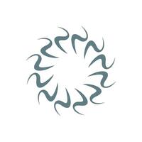 Abstract Swirl Ornamental Illustration Logo Template Illustration Design. EPS 10. vector