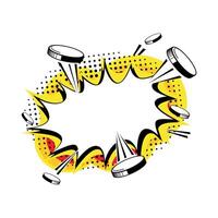 Vintage Retro Speech Bubble Coin Element Illustration Template Illustration Design vector